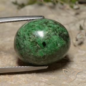 21.53 ct Green Maw-Sit-Sit Stone, Natural Maw-Sit-Sit in Oval Cabochon Shape for Sale