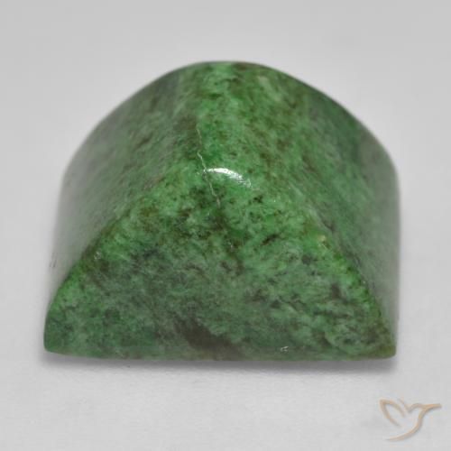 Maw-Sit-Sit Gemstone in 15.8 x 13.2 mm Size for Sale, Maw-Sit-Sit Stone in Deep Green Color