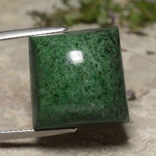 40.19ct Natural Deep Green Maw-Sit-Sit, Square, Opaque
