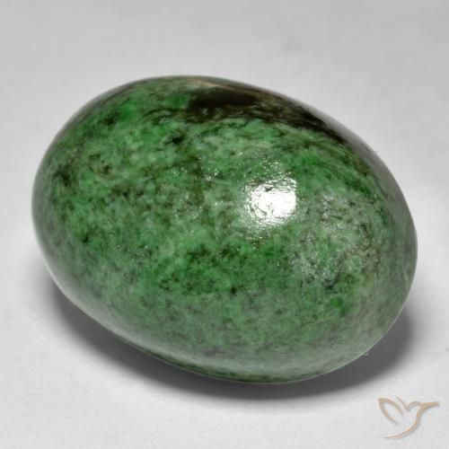 27.95 ct Green Maw-Sit-Sit Stone, Natural Maw-Sit-Sit in Oval Cabochon Shape for Sale