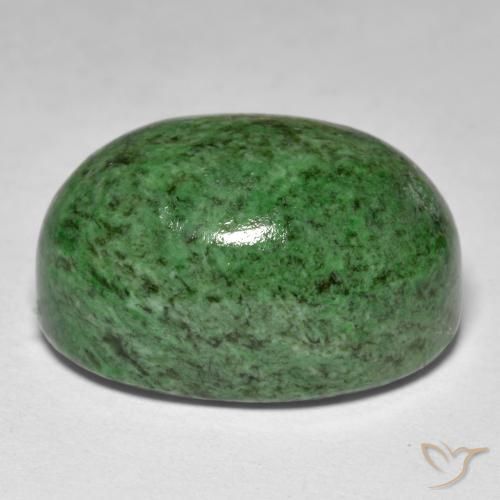 Maw-Sit-Sit Gemstone in 20 x 15 mm (calibrated) Size for Sale, Maw-Sit-Sit Stone in Pine Green Color