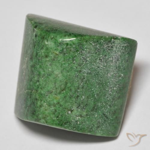 30.31 ct Green Maw-Sit-Sit Stone, Natural Maw-Sit-Sit in Baguette Sugarloaf Cabochon Shape for Sale