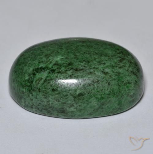 Maw-Sit-Sit Gemstone in 25.6 x 17 mm Size for Sale, Maw-Sit-Sit Stone in Dark Green Color
