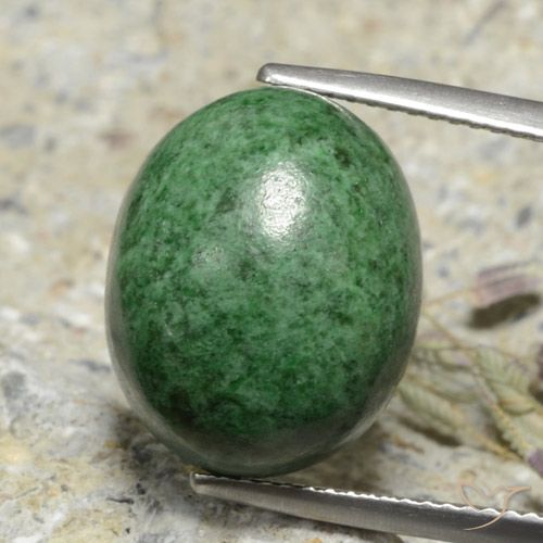 13.87ct Natural Medium-Light Green Maw-Sit-Sit, Oval, Opaque