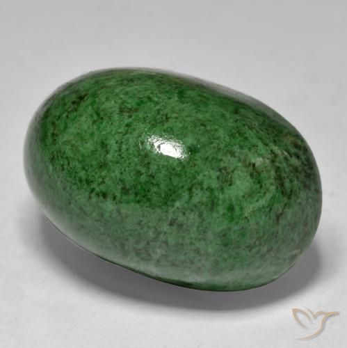 33.52 ct Green Maw-Sit-Sit Stone, Natural Maw-Sit-Sit in Oval Cabochon Shape for Sale