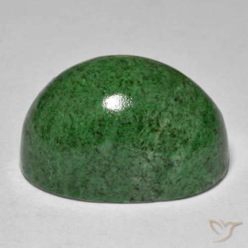 Maw-Sit-Sit Gemstone in 21.4 x 14 mm Size for Sale, Maw-Sit-Sit Stone in Pine Green Color