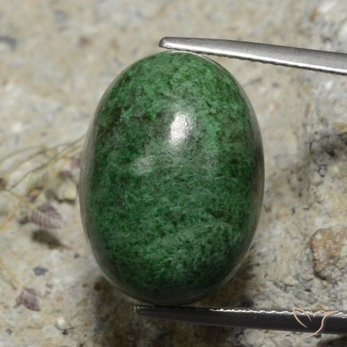 28.65ct Natural Dark Green Maw-Sit-Sit, Oval, Opaque