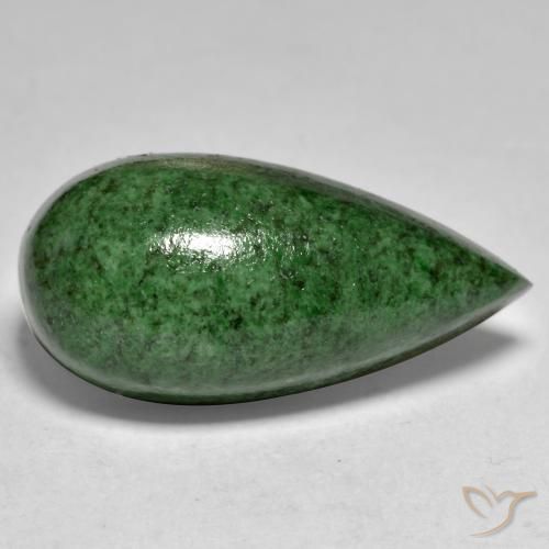 17.48 ct Green Maw-Sit-Sit Stone, Natural Maw-Sit-Sit in Pear Cabochon Shape for Sale