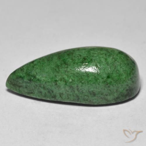 Maw-Sit-Sit Gemstone in 23.5 x 11.5 mm Size for Sale, Maw-Sit-Sit Stone in Pine Green Color