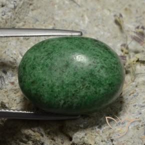 30.58 ct Green Maw-Sit-Sit Stone, Natural Maw-Sit-Sit in Oval Cabochon Shape for Sale