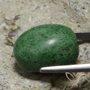 Maw-Sit-Sit Gemstone in 20 x 15 mm (calibrated) Size for Sale, Maw-Sit-Sit Stone in Pine Green Color