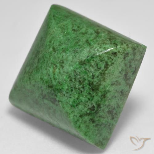 20.93 ct Green Maw-Sit-Sit Stone, Natural Maw-Sit-Sit in Square Sugarloaf Cabochon Shape for Sale