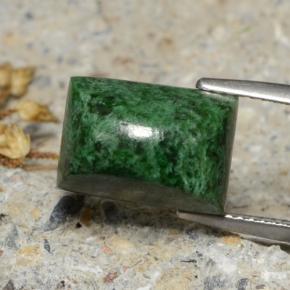 8.55 ct Green Maw-Sit-Sit Stone, Natural Maw-Sit-Sit in Baguette Sugarloaf Cabochon Shape for Sale