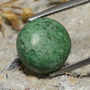 7.68 ct Green Maw-Sit-Sit Stone, Natural Maw-Sit-Sit in Round Cabochon Shape for Sale