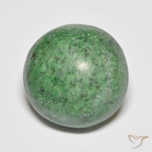 13.92 ct Green Maw-Sit-Sit Stone, Natural Maw-Sit-Sit in Round Cabochon Shape for Sale