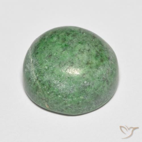 Maw-Sit-Sit Gemstone in 14 mm (calibrated) Size for Sale, Maw-Sit-Sit Stone in Medium Green Color