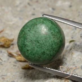 15.52 ct Green Maw-Sit-Sit Stone, Natural Maw-Sit-Sit in Round Cabochon Shape for Sale