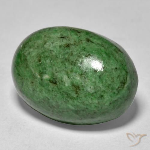 11.70 ct Green Maw-Sit-Sit Stone, Natural Maw-Sit-Sit in Oval Cabochon Shape for Sale