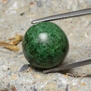 18.17 ct Green Maw-Sit-Sit Stone, Natural Maw-Sit-Sit in Round Cabochon Shape for Sale