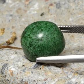 Maw-Sit-Sit Gemstone in 14 mm (calibrated) Size for Sale, Maw-Sit-Sit Stone in Deep Green Color