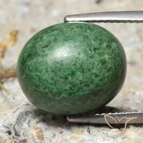12.36 ct Green Maw-Sit-Sit Stone, Natural Maw-Sit-Sit in Oval Cabochon Shape for Sale