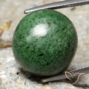 23.78 ct Green Maw-Sit-Sit Stone, Natural Maw-Sit-Sit in Round Cabochon Shape for Sale