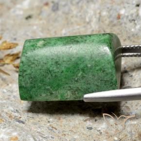 Maw-Sit-Sit Gemstone in 19.6 x 13.8 mm Size for Sale, Maw-Sit-Sit Stone in Medium Green Color