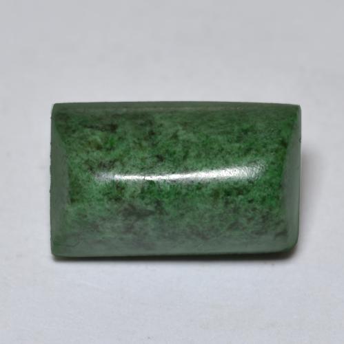 11.12 ct Green Maw-Sit-Sit Gemstone, Maw-Sit-Sit Gem in Baguette Sugarloaf Cabochon Shape for Sale.