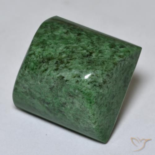 19.98 ct Green Maw-Sit-Sit Stone, Natural Maw-Sit-Sit in Square Sugarloaf Cabochon Shape for Sale