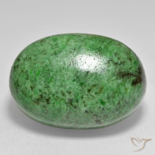 33.92 ct Green Maw-Sit-Sit Stone, Natural Maw-Sit-Sit in Oval Cabochon Shape for Sale