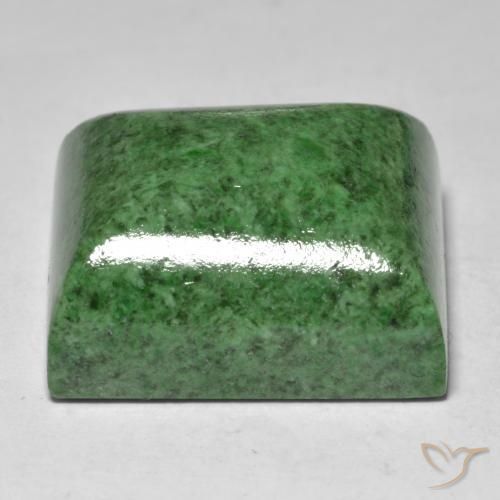 Maw-Sit-Sit Gemstone in 18.9 x 16.4 mm Size for Sale, Maw-Sit-Sit Stone in Dark Green Color