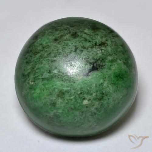 27.40ct Natural Deep Green Maw-Sit-Sit, Round, Opaque