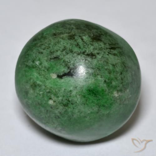 27.40 ct Green Maw-Sit-Sit Stone, Natural Maw-Sit-Sit in Round Cabochon Shape for Sale
