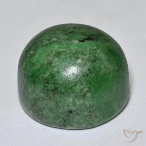 Maw-Sit-Sit Gemstone in 17 mm (calibrated) Size for Sale, Maw-Sit-Sit Stone in Deep Green Color