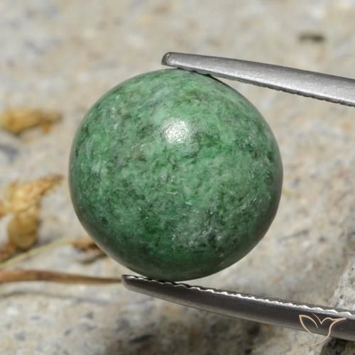 9.30 ct Green Maw-Sit-Sit Stone, Natural Maw-Sit-Sit in Round Cabochon Shape for Sale