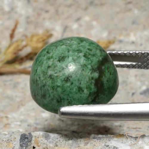 Maw-Sit-Sit Gemstone in 13 mm (calibrated) Size for Sale, Maw-Sit-Sit Stone in Pale Pine Green Color