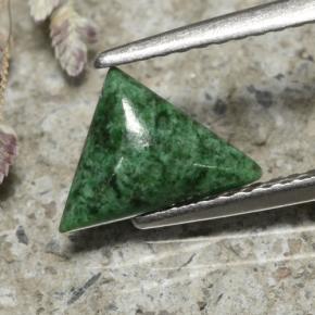 0.87 ct Green Maw-Sit-Sit Stone, Natural Maw-Sit-Sit in Trillion Cabochon Shape for Sale