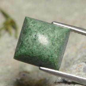 6.3ct Square Sugarloaf Cabochon Green Maw-Sit-Sit for sale thumb image of 6.3ct Square Sugarloaf Cabochon Green Maw-Sit-Sit (ID: 477651)