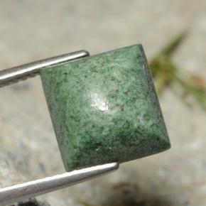 6.26 ct Green Maw-Sit-Sit Stone, Natural Maw-Sit-Sit in Square Sugarloaf Cabochon Shape for Sale