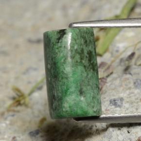 4.70 ct Green Maw-Sit-Sit Gemstone, Maw-Sit-Sit Gem in Baguette Sugarloaf Cabochon Shape for Sale.