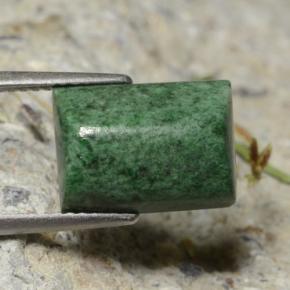7.12 ct Green Maw-Sit-Sit Stone, Natural Maw-Sit-Sit in Baguette Sugarloaf Cabochon Shape for Sale