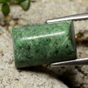 5.85 ct Green Maw-Sit-Sit Stone, Natural Maw-Sit-Sit in Baguette Sugarloaf Cabochon Shape for Sale