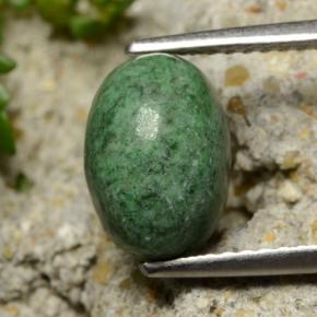 2.89 ct Green Maw-Sit-Sit Gemstone, Maw-Sit-Sit Gem in Oval Cabochon Shape for Sale.