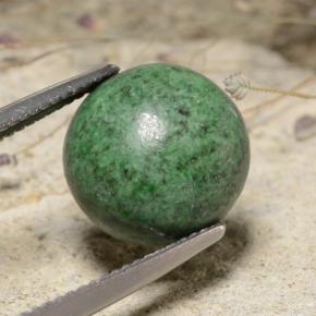 7.20 ct Green Maw-Sit-Sit Stone, Natural Maw-Sit-Sit in Round Cabochon Shape for Sale