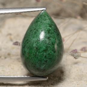 11.72 ct Green Maw-Sit-Sit Gemstone, Maw-Sit-Sit Gem in Pear Cabochon Shape for Sale.