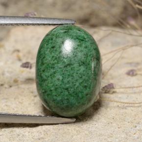 Dark Green Maw-Sit-Sit Gem - 11.5ct Oval Cabochon (ID: 477816)