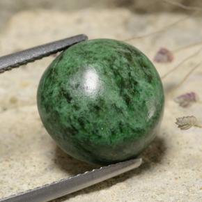 8.69 ct Green Maw-Sit-Sit Stone, Natural Maw-Sit-Sit in Round Cabochon Shape for Sale