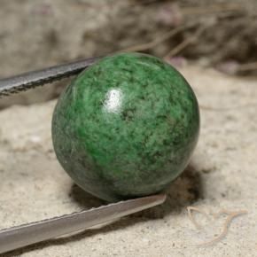 13.27 ct Green Maw-Sit-Sit Stone, Natural Maw-Sit-Sit in Round Cabochon Shape for Sale