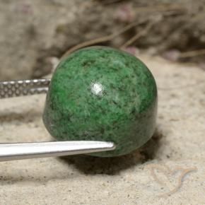 Maw-Sit-Sit Gemstone in 13 mm (calibrated) Size for Sale, Maw-Sit-Sit Stone in Medium Green Color