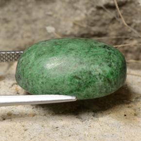 Maw-Sit-Sit Gemstone in 20 x 13.1 mm Size for Sale, Maw-Sit-Sit Stone in Deep Green Color
